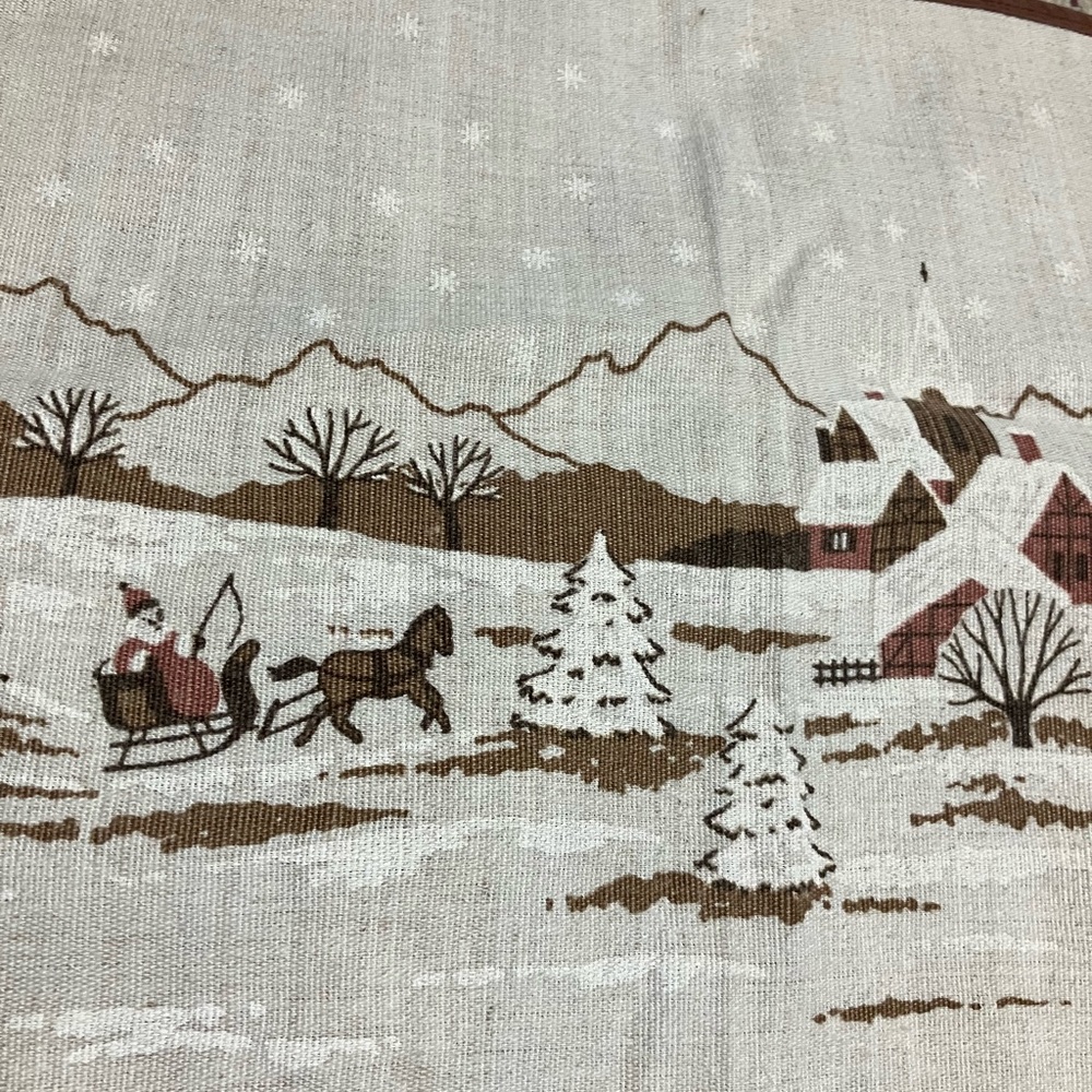 Vintage Christmas table runner